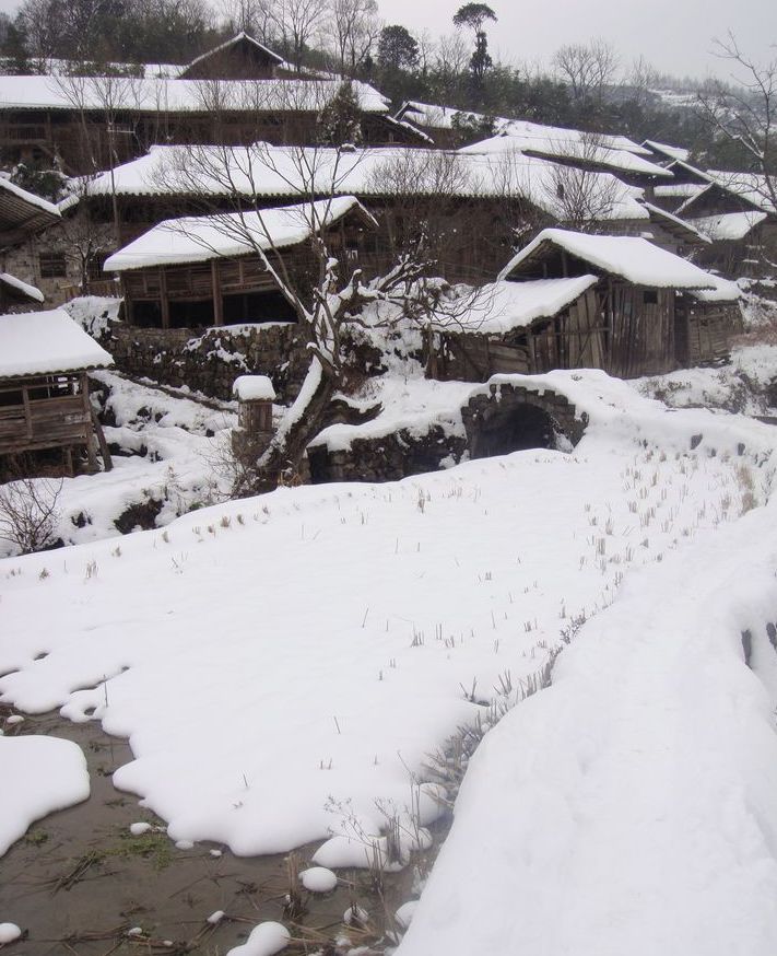 Zhangjiajie cottage in the snow[Photo Gallery]