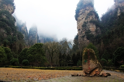 Zhangjiajie Tourism is a pure forest in the spring