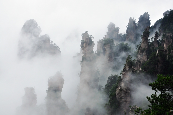 Zhangjiajie’s sea of clouds adds romance to “Chinese Valentine’s day”