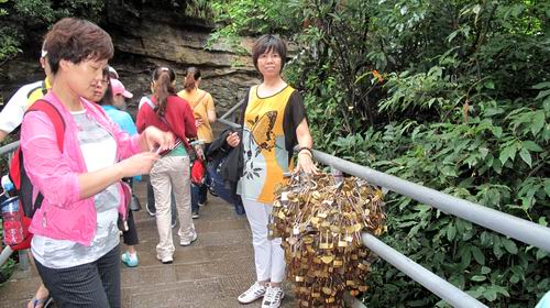 Charming Love Padlocks in Yuanjiajie