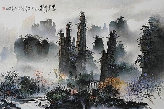Li Junsheng Sandstone Painting