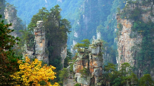 Zhangjiajie tianzi mountain will have heating tour toilet
