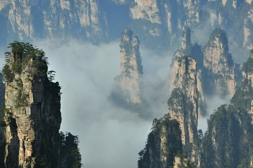 ZJJ Wulingyuan with a Beautiful Sea of Clouds