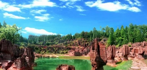 Red Stone National Geographical Park,One of Top Ten in Western Hunan