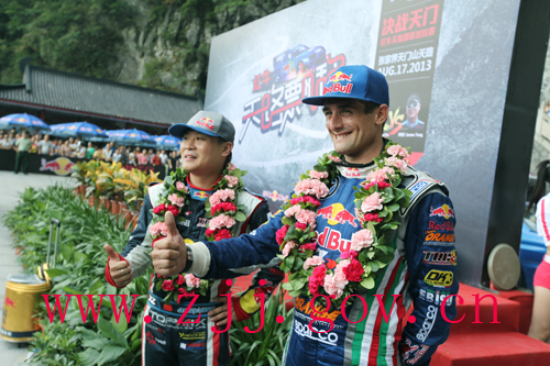 Federico Sceriffo Won“King of Drifting in Sky Road”In ZJJ Tianmen Mount