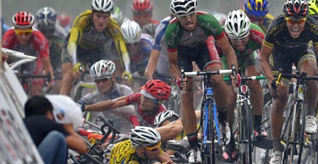 Players Compete During Tour of China Changsha Section Bicycle Event
