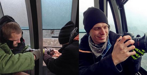 Russian Photographers Shoot Spring Snow Scene in Zhangjiajie