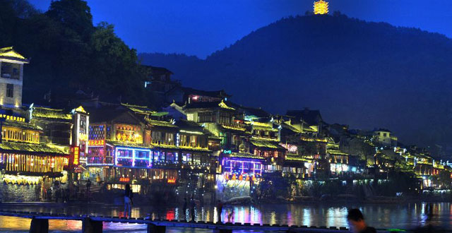 Night View of Ancient Town of Fenghuang