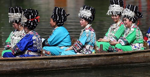 Miao Ethnic Group Celebrates Folk Festival in Hunan