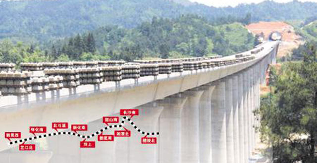 Shanghai-Kunming HSR Shaoyang Section to Open at the End of 2014