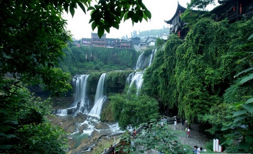 Xiangxi Furong Town Waterfall