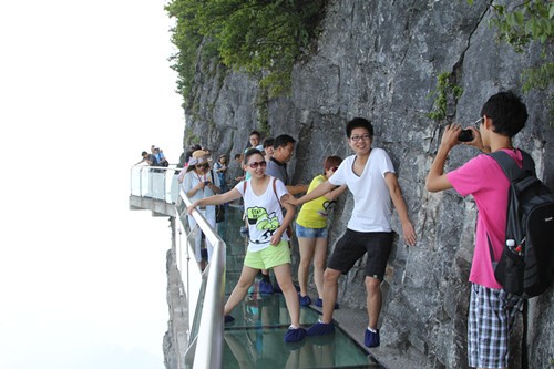 Helped Wall Gens show in ZJJ Tianmen Mountain