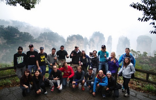 The World’s Wingsuit Masters Enjoyed the Beauty of ZJJ Huangshi village