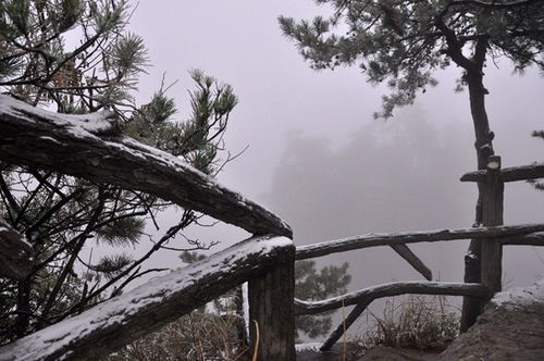 Winter Snow First upon Zhangjiajie, Tourist Reception in Good Order