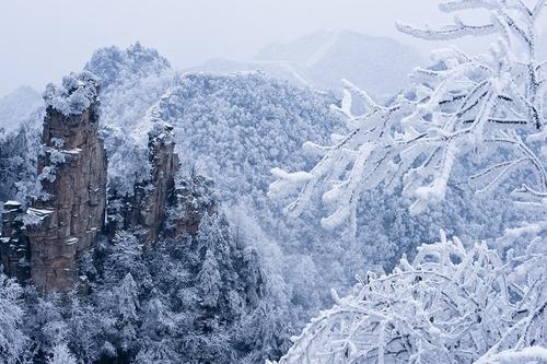 Zhangjiajie Wulingyuan Scenic Area Welcomes the First Winter Snow ...