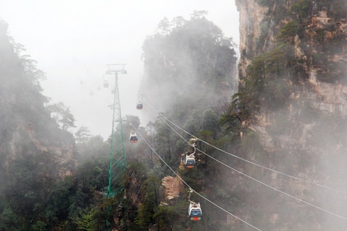 ZJJ Tianzishan Cableway was reformed from the beginning New Year’s Day