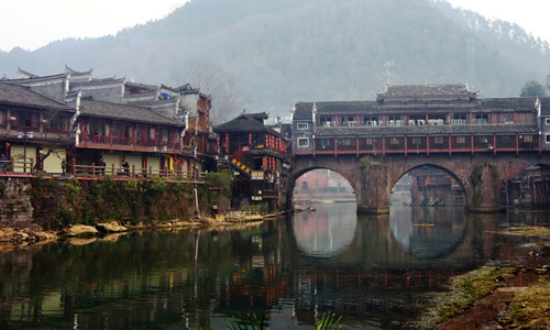 A Snapshot of Ancient City of Phoenix (Fenghuang)