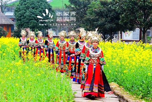 ZJJ “Rape Flower Girls” in Huanglong Cave Eco Plaza as Beautiful as Fairies
