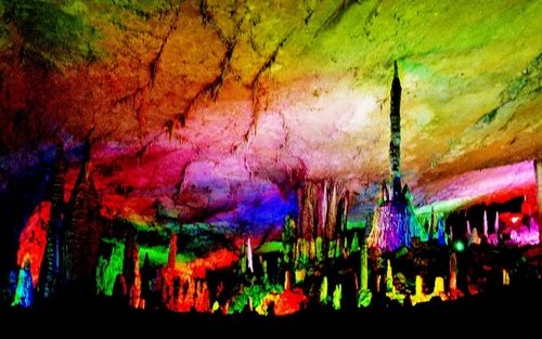 Zhangjiajie Night Tour in Huanglong cave scenic spot