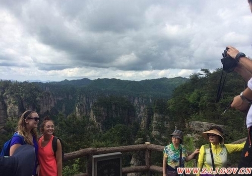 Zhangjiajie Huangshi Village has a Beautiful Scenery after the Rain