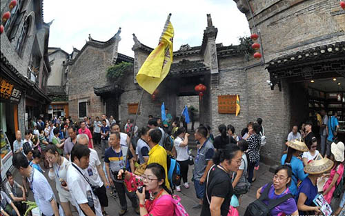 Tourists Visit Ancient Town of Fenghuang in China's Hunan