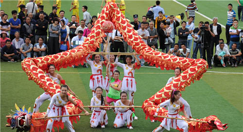 Dragon Dance Competition in Sinan,Guizhou province