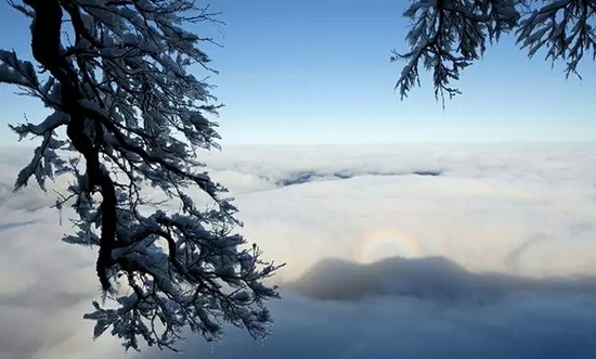 2015 Zhangjiajie Tianmen snow pictures online appreciation