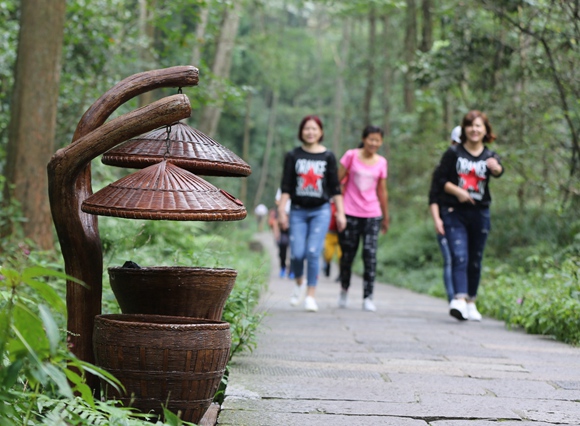 Zhangjiajie &quot;Art Trash&quot; presented in the core scenic spot