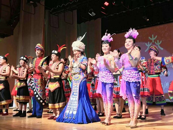 Zhangjiajie national culture show in Russia