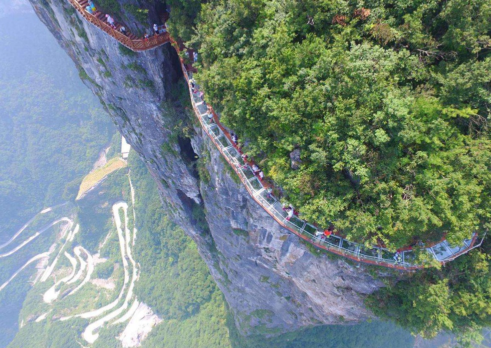 Tianmenshan won the praise scenic spot by netizens