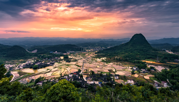 Picturesque Terraced Fields in Western Hunan
