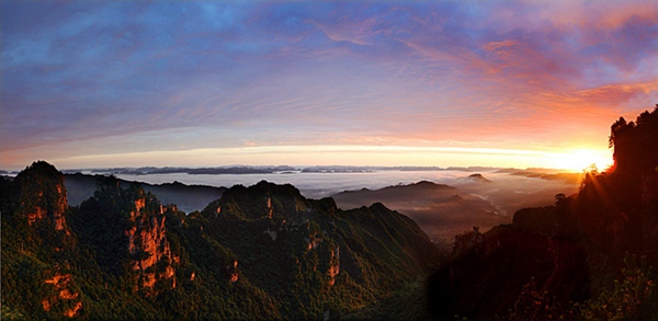 Zhangjiajie's best places for sunrise & sunset tour