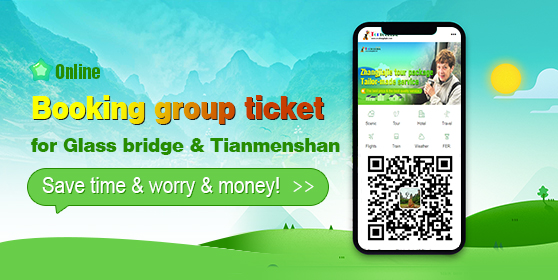 Online booking group ticket for Glass bridge & Tia