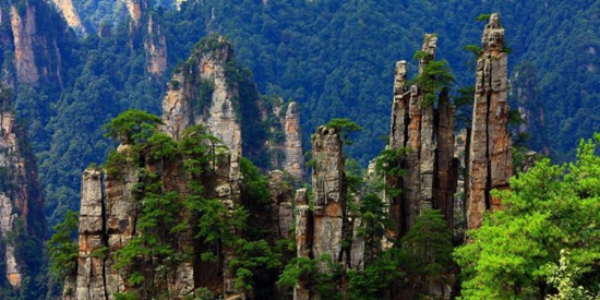 Which month is Zhangjiajie rainy season?