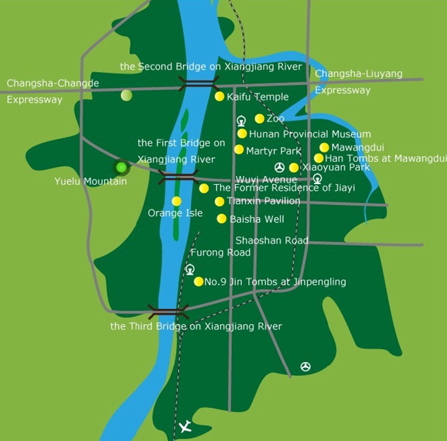 Changsha City Map