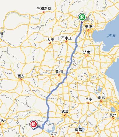 Beijing West to Huaihua，Train No. K267