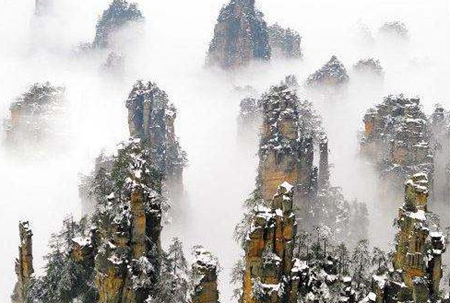 Zhangjiajie snow in the winter?